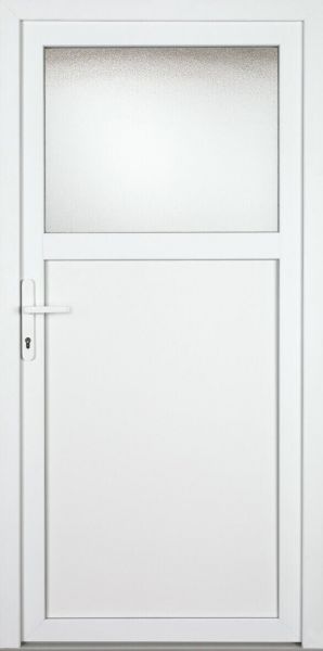 Nebeneingangstür "LYDIA" 60mm (ALU-PVC, glatt, weiß)