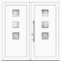 Kunststoff Haustür "FRIDA" 71 mm Doppeltür symm